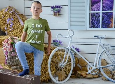 Футболка оливкова для хлопчика - Я роблю те, що хочу