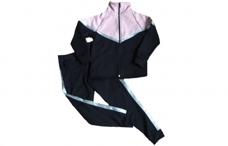 Спортивный костюм - Пудра с черным