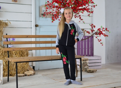 Спортивный костюм - Рози черный