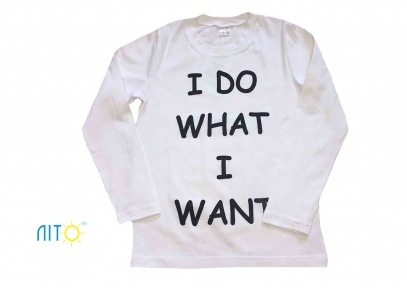 Реглан білий - Я роблю те, що хочу