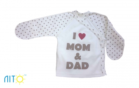 Розпашонка молочная - я люблю маму и папу