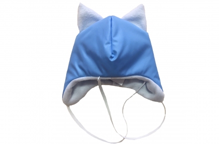 Шапка теплая - Голубая