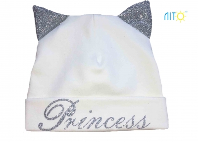 Шапка молочная - Princess