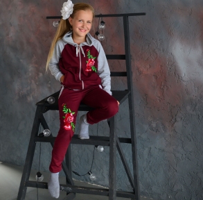 Спортивный костюм - Рози бордовый