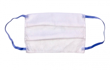 Маска защитная -Белая с синим