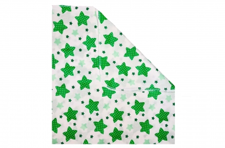 Пеленка ситець - Зірки зелені