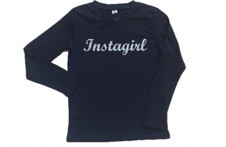 Реглан темно-синій - Instagirl