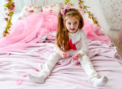 Пижама  Всегда целуй меня наночь, молочная