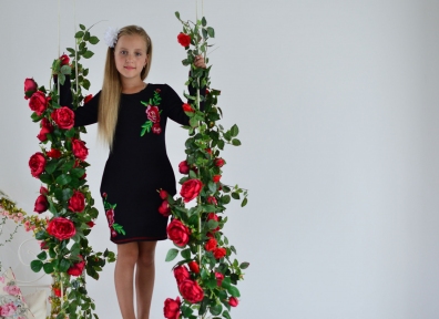 Платье -Рози черное