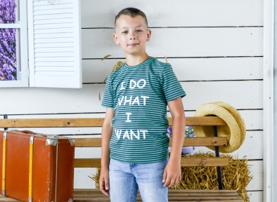 Футболка в полоску для мальчика - Я делаю то, что хочу