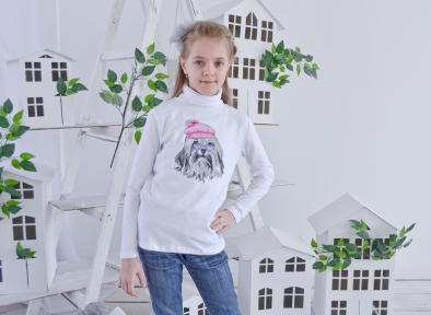 Гольф белый - Собачка