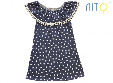 Платье -Волан горошек