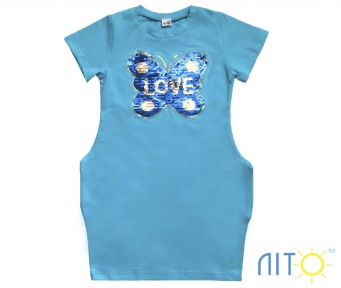 Сукня  -Метелик бірюза