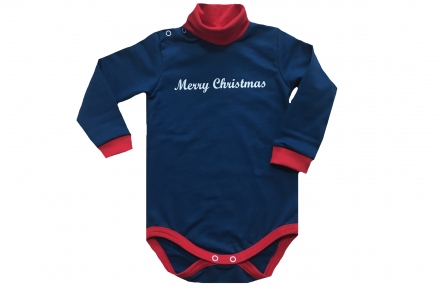 Боді синій - Merry Christmas 