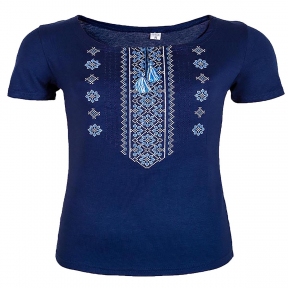 Футболка вишита синя - Орнамент