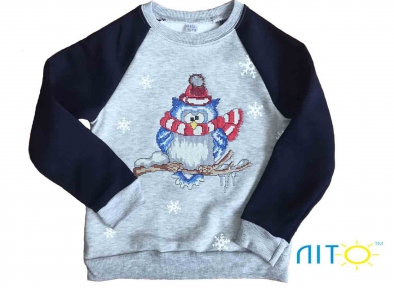 Світшот -Сова темно-синя