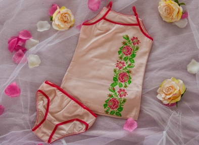 Комплект білизни рожеві троянди