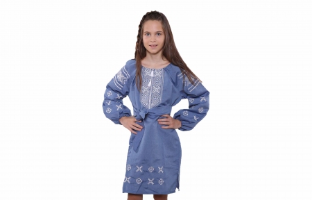 Сукня вишита - Джинсова