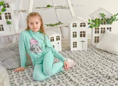 Гольф ментоловый - Собачка