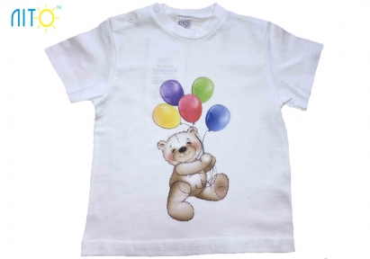 Футболка  - Медвежонок с шариками