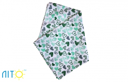 Пеленка ситец сердце