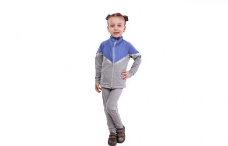 Спортивный костюм - фиолетовый с серым