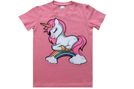 Футболка рожева - Єдиноріг