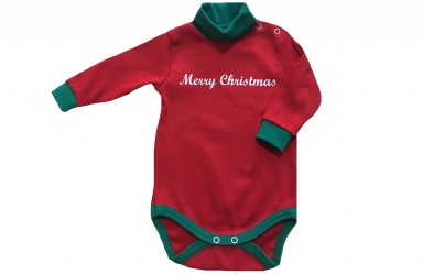 Боди красный - Merry Christmas