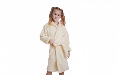 Халат махровий - Молочний