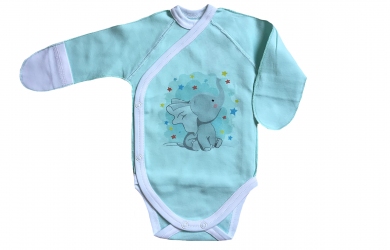Боди ментоловый - Слоненок
