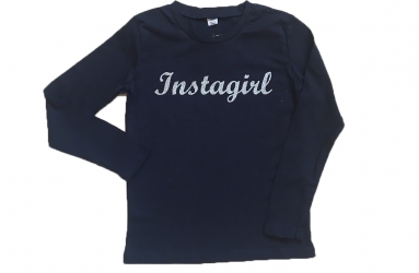 Реглан темно-синий - Instagirl