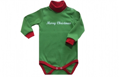 Боди зеленый - Merry Christmas