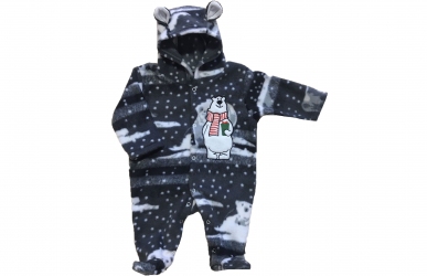 Чоловічок флісовий - Ведмедик сірий