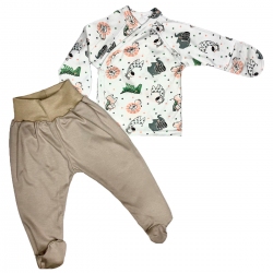 Комплект с распашонкой - Звери