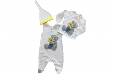 Комплект молочный - Тедди с распашонкой