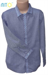 Рубашка джинсовая