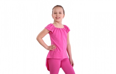 Туника и лосины - розовый