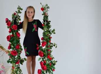 Платье -Рози черное