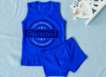 Комплект білизни для хлопців - синій