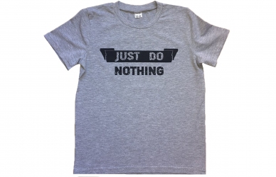 Футболка серая - Just do nothing