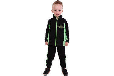 Спортивный костюм- Черно-салатовый