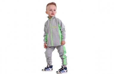 Спортивний костюм - Сіро-салатовий