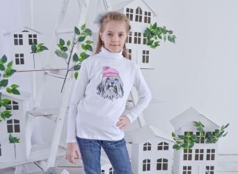 Гольф белый - Собачка