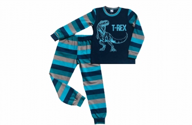 Піжама - T-Rex синя полоска