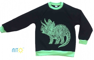 Свитшот черный - Динозавр