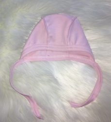 Шапочка на завязку - Рожева