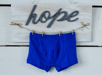 Хлопчачі бокрерки сині з вшивною резинкою