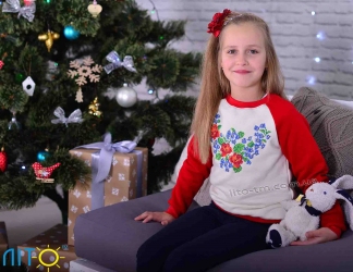 Свитшот с начесом- Незабудки