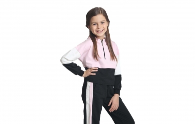 Спортивный костюм - Розовый с черным