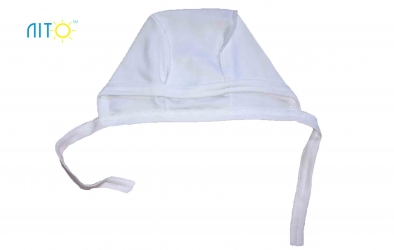 Шапочка на завязку белая